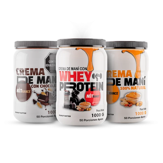 Power Elite Crema de Maní natural 1000 gramos Crema de Maní chocolate 1000 gramos Crema de Maní whey Nutrición Proteínas Deportiva