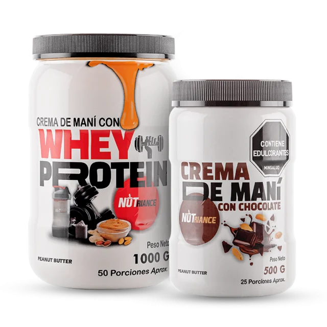 Fit & Choco Crema de Maní whey 1000 gramos Crema de Maní chocolate 500 gramos Nutrición Proteínas Deportiva