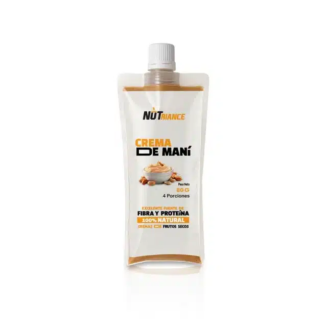 sachet crema de mani natural nutriance Nutrición Proteínas Deportiva